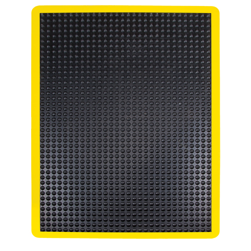 Anti-Fatigue Dome Matting, Bubbled, 2' x 3' x 1/2", Black, Rubber Equipment World