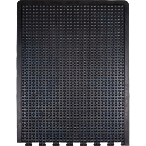 Anti-Fatigue Dome Matting, Bubbled, 3' x 4' x 1/2", Black, Rubber Equipment World