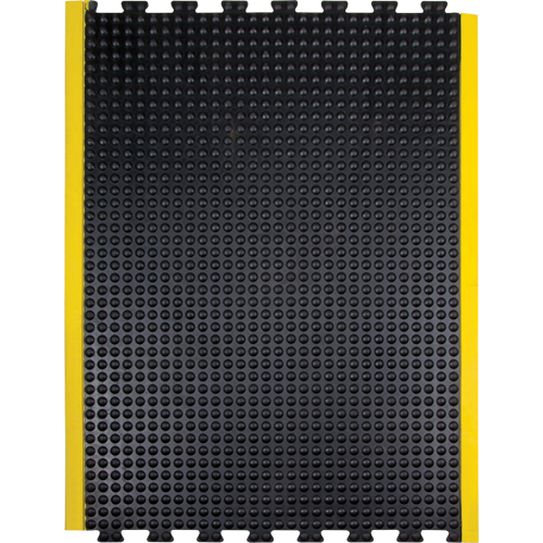 Anti-Fatigue Dome Matting, Bubbled, 3' x 4' x 1/2", Black, Rubber Equipment World