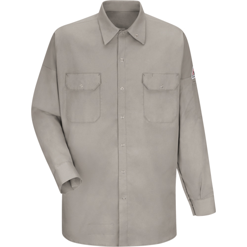 Flame Resistant Welding Shirt, Medium, Grey Equipment World