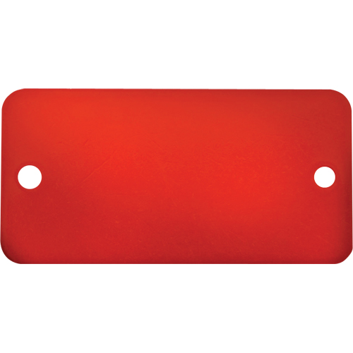 Blank Tags, Aluminum, 3" W x 1" H Equipment World