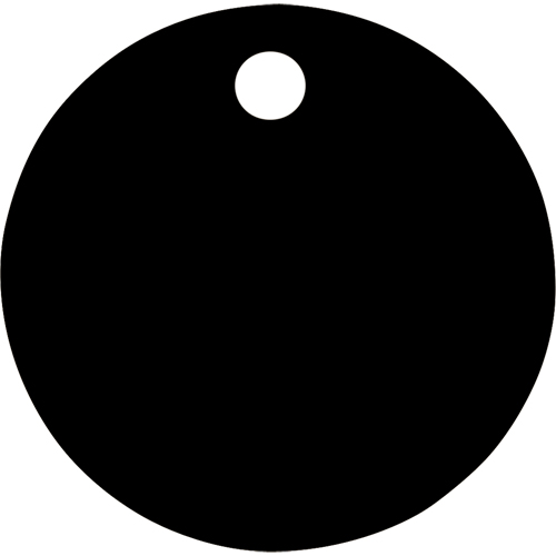 Blank Tags, Aluminum, 1.5" dia Equipment World
