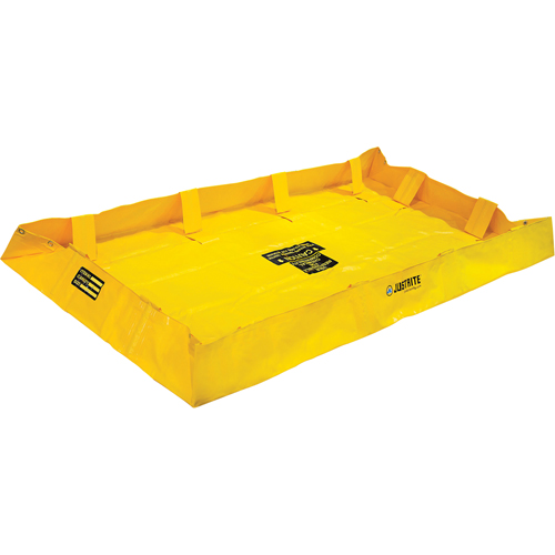 QuickBerm&reg; Lite Containment Berm, 159 gal. Capacity, 4' W x 8' L x 8" H, Snap-Up Bracket Equipment World