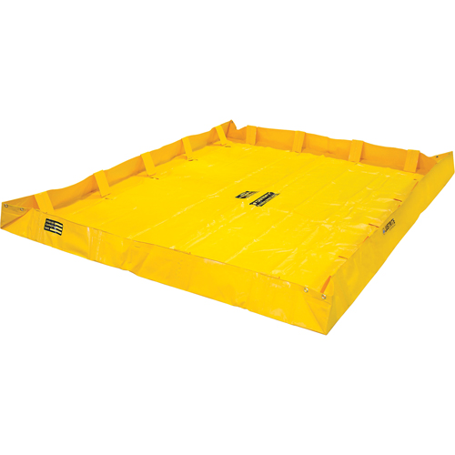 QuickBerm&reg; Lite Containment Berm, 318 US gal. Capacity, 8' W x 8' L x 8" H, Snap-Up Bracket Equipment World