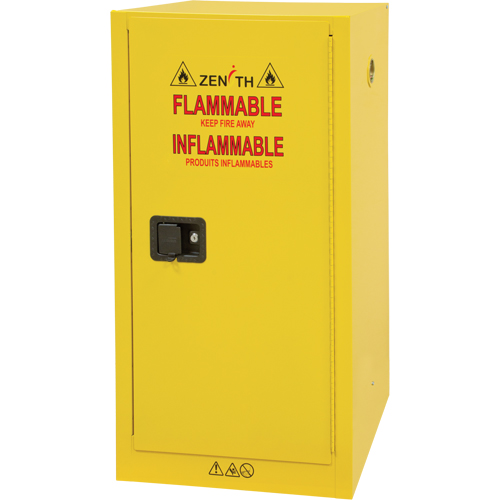 Armoire pour produits inflammables, 16 gal., 1 Porte(s), 23" La x 44" h x 18" p Equipment World