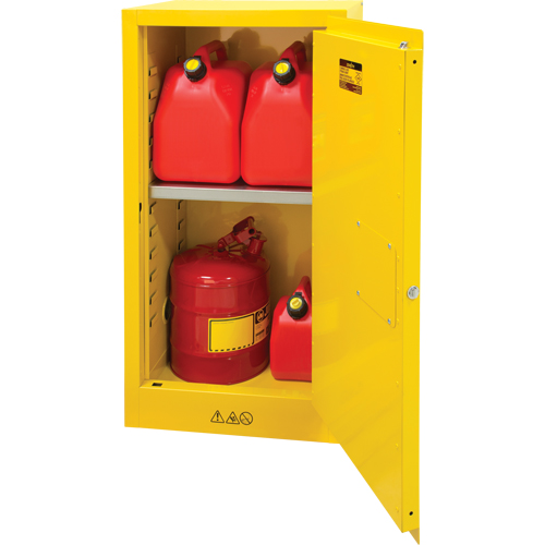 Armoire pour produits inflammables, 16 gal., 1 Porte(s), 23" La x 44" h x 18" p Equipment World