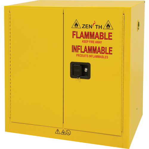 Armoire pour produits inflammables, 22 gal., 2 Porte(s), 35" La x 35" h x 22" p Equipment World