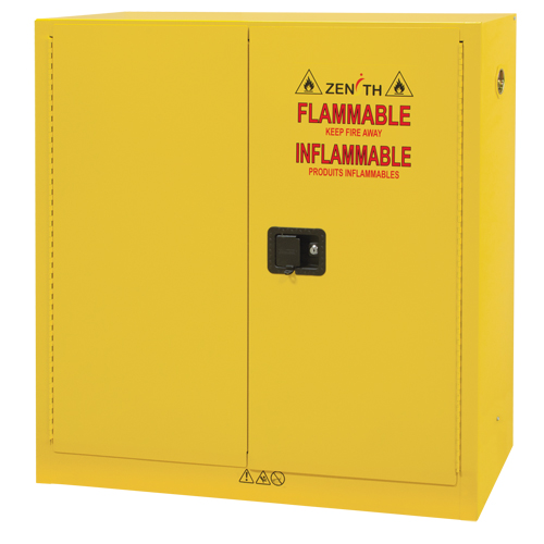 Flammable Storage Cabinet, 24 gal., 2 Door, 43" W x 44" H x 12" D Equipment World