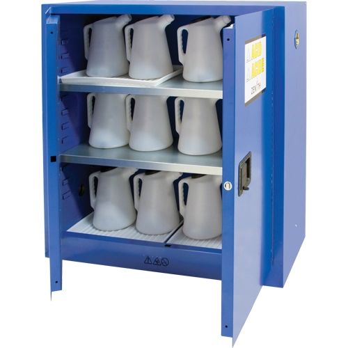 Corrosive Liquids Cabinet, 30 gal., 43" x 44" x 18" Equipment World