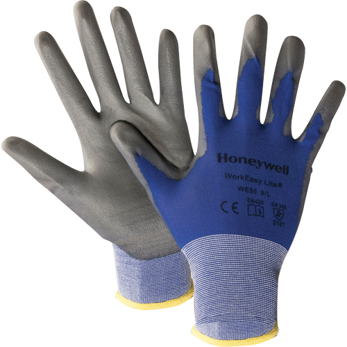 North&reg; Workeasy&reg; WE50 Lite Gloves, 9/Large, Polyurethane Coating, 18 Gauge, Nylon Shell Equipment World