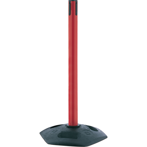 Single Line Heavy Duty Receiver Post, 38" High, Red Equipment World