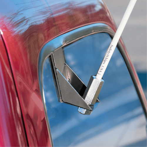 Safety Whip&reg; Light-Duty Whips, Window Mount, 5' High, Orange Equipment World