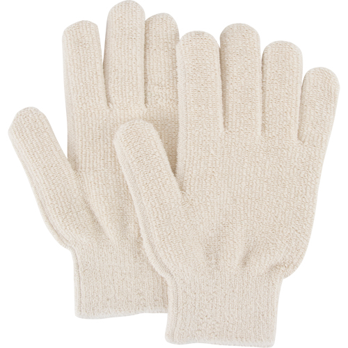 Heat-Resistant Gloves, Terry Cloth, Large, Protects Up To 212° F (100° C) Equipment World