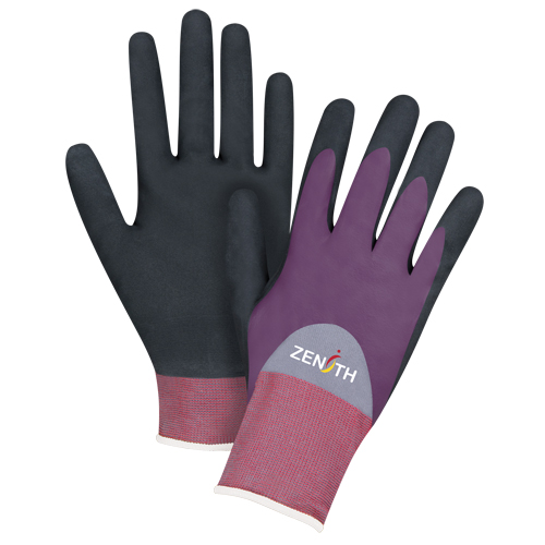 ZX-2 Premium Coated Gloves, 8/Medium, Nitrile/Foam Nitrile Coating, 18 Gauge, Nylon Shell Equipment World