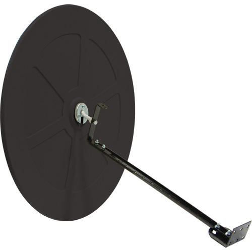 Convex Mirror with Bracket, Indoor/Outdoor, 30" Diameter Equipment World