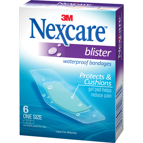 Nexcare Waterproof Blister Bandages, Rectangular/Square, 2-1/4", Plastic, Sterile Equipment World
