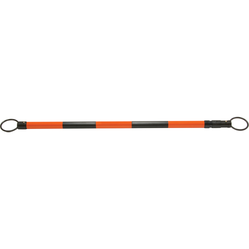 Retractable Cone Bar, 7' 5" Extended Length, Black/Orange Equipment World