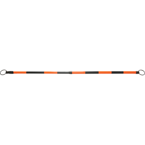 Retractable Cone Bar, 7' 5" Extended Length, Black/Orange Equipment World
