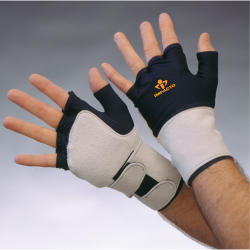 Anti-Impact Glove With Wrist Support, Medium, Grain Leather Palm, Slip-On Cuff Equipment World
