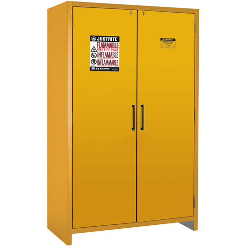 90-Minute EN Safety Storage Cabinet, 45 gal., 2 Door, 46.97" W x 76.89" H x 24.21" D Equipment World