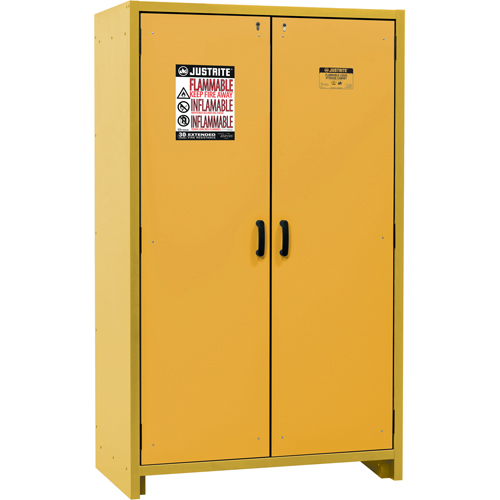 30-Minute EN Safety Storage Cabinet, 45 gal., 2 Door, 45.83" W x 76.65" H x 24.21" D Equipment World