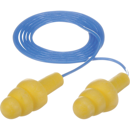 E-A-R Ultrafit Premolded Earplugs, Corded, Bulk - Polybag, 25 dB NRR, One-Size Equipment World