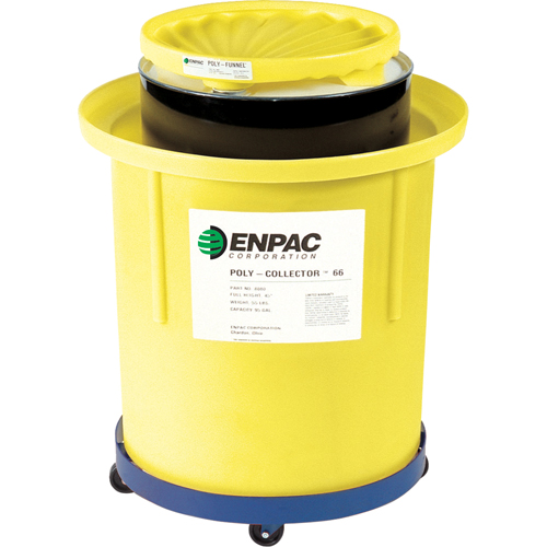 Poly-Collector 110 with Poly Drum, 31.75" dia. x 49" H, 103 US gal. Spill Cap. Equipment World