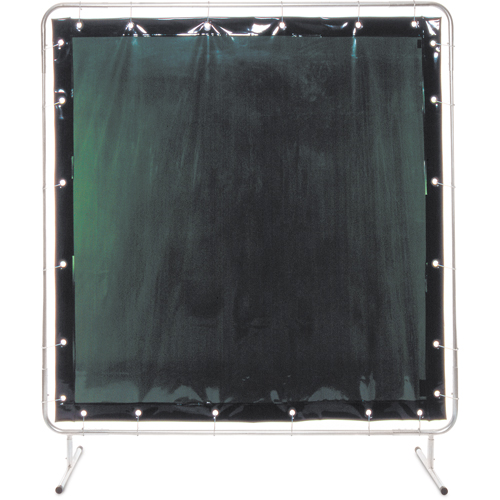 Welding Screen and Frame, Green, 5' x 7' Equipment World