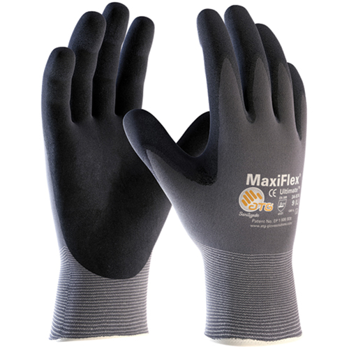 ATG MaxiFlex&reg; Ultimate Gloves, 6/X-Small, Foam Nitrile Coating, 15 Gauge, Nylon Shell Equipment World