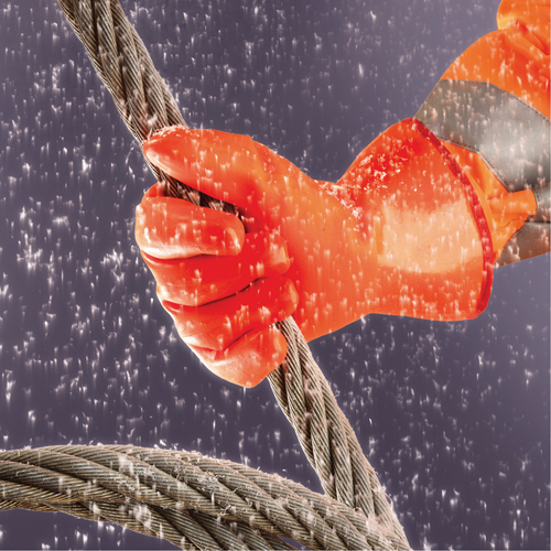 Polar Grip&reg; 23-700 Gloves, 9/Large, PVC Coating, Nylon Shell Equipment World