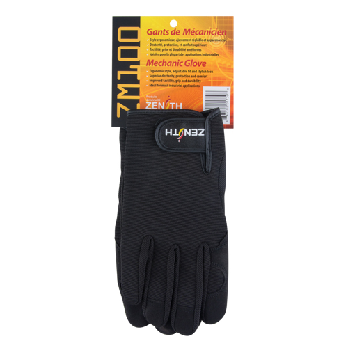 ZM100 Mechanic's Gloves, Synthetic Palm, Size Medium Equipment World