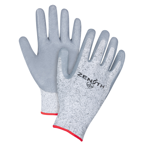 Seamless Stretch Cut-Resistant Gloves, Size Small/7, 13 Gauge, Nitrile Coated, HPPE Shell, ANSI/ISEA 105 Level 2/EN 388 Level 3 Equipment World