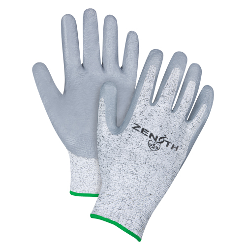 Gants &eacute;lastiques sans coutures r&eacute;sistants &agrave; la coupe, Taille Moyen/8, Calibre 13, Rev&ecirc;tement Nitrile, Enveloppe en PEHP, ANSI/ISEA 105 niveau 2/EN 388 niveau 3 Equipment World