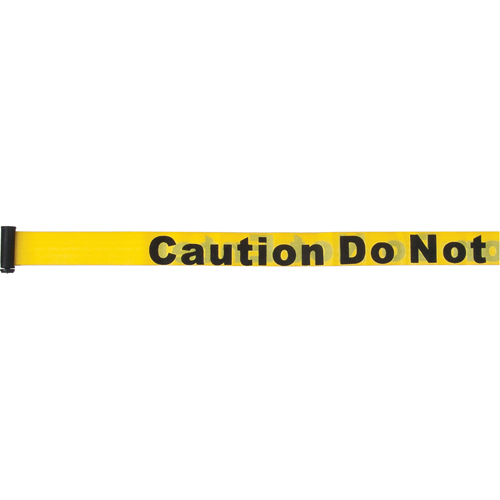 Cartouches de ruban pour assembler vos propre barri&egrave;res de contr&ocirc;le des foules, Caution Do Not Enter, 7', Ruban Jaune Equipment World