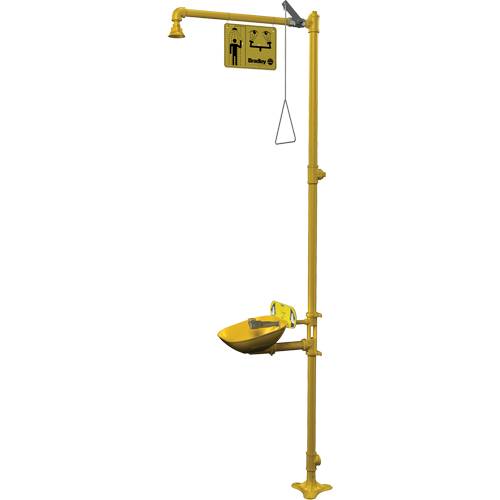 Halo Combination Emergency Shower & Eyewash Station Equipment World