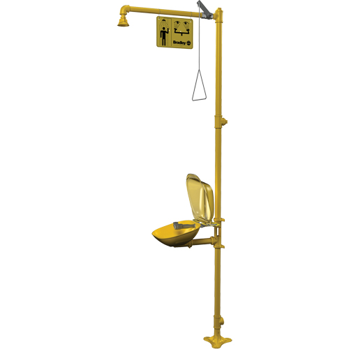 Combinaison de douche d'urgence & douche oculaire Halo Equipment World