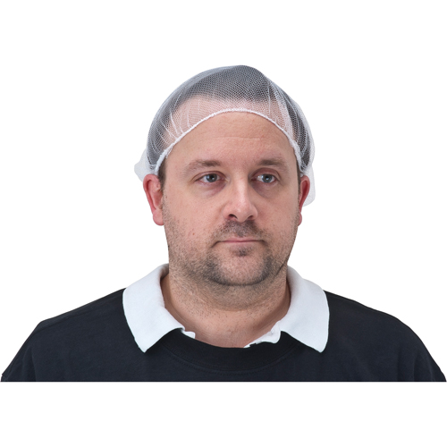 Hair Nets, Nylon, 18", White Equipment World