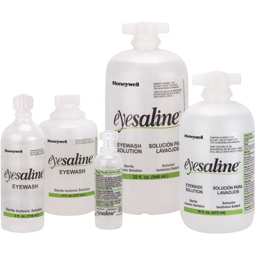 Saline Eyewash Bottles, Full Bottle, 8 oz. Equipment World