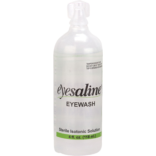 Saline Eyewash Bottles, Full Bottle, 4 oz. Equipment World