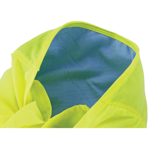 Chill-Its&reg; 6710CT Cooling Triangle Hats, High Visibility Lime-Yellow Equipment World