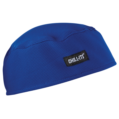 Chill-Its&reg; 6630 Cooling Skull Caps, Blue Equipment World