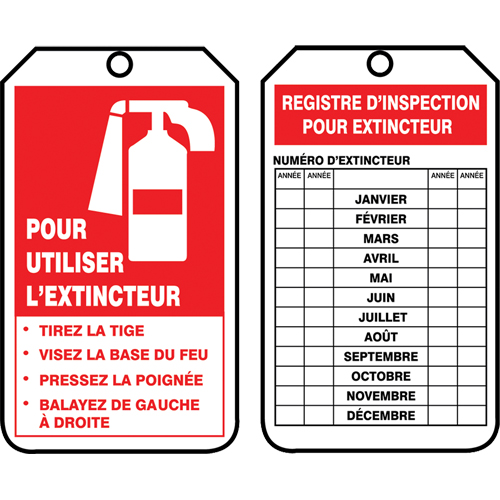 Safety Tags, Cardstock, 3-1/8" W x 5-7/8" H, French Equipment World