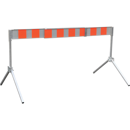 Street Barricade, A-Frame, 6' L x 5-1/2" H, Orange/White Equipment World