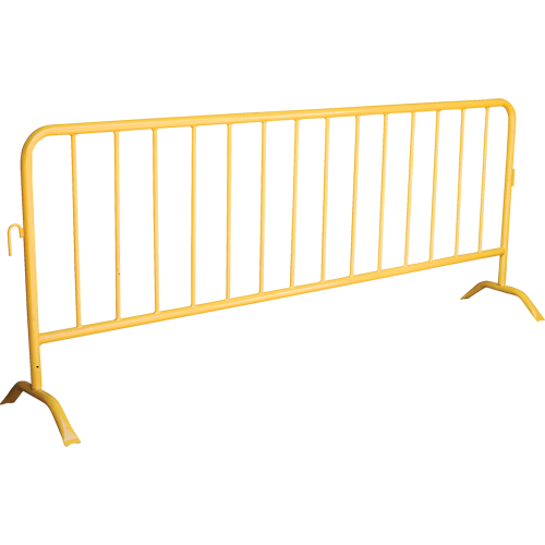 Portable Barrier, Interlocking, 102" L x 40" H, Yellow Equipment World