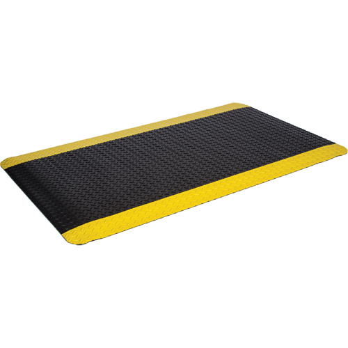 WD Deck Plate Mats, Diamond, 2' x 3' x 5/8", Black/Yellow, Sponge Equipment World