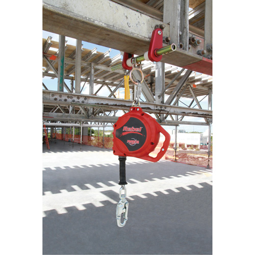 Rebel Self Retracting Lifeline, 33', Galvanized Steel, Swivel Equipment World