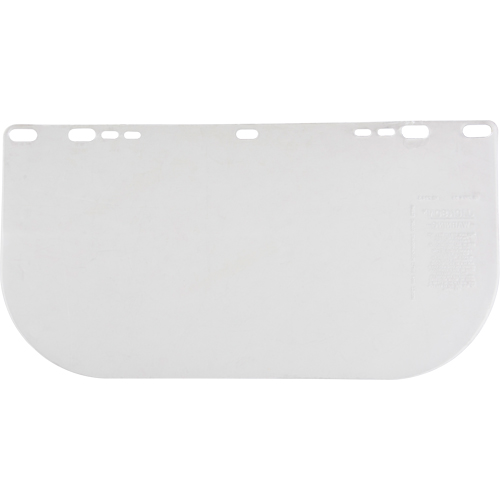 F20 Clear Flat Faceshield, Polycarbonate, Clear Tint Equipment World