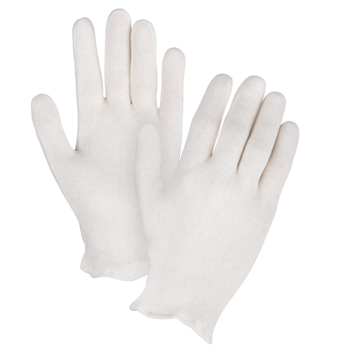 Mediumweight Inspection Gloves, Poly/Cotton, Hemmed Cuff, Men's Equipment World