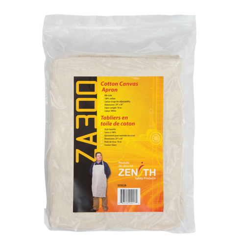 Apron, Cotton, 36" L x 29" W, Natural Equipment World