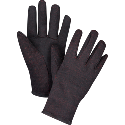 Gants de jersey, Grand, Brun, Molleton rouge, &agrave; enfiler Equipment World